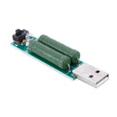1 pcs green metal USB charging current detection load test equipment