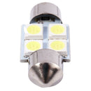 4pcs 31mm 5050 SMD 4-LED Festoon Dome Light Bulb White DE3175 DE3022