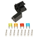 4 Way Blade Fuse Box & 1 Way Relay Box Combo Holder / Block for