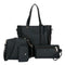 4pcs Women Handbag Lady PU Leather Shoulder Bag Tote Purse Messenger Satche