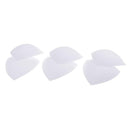 6 Pairs Triangle Sewing In Insert Foam Soft Cup Removable Padded White Black