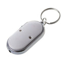 2pcs Whistle Lost Key Finder Flashing Beeping Locator Remote Keychain LED R R5G1