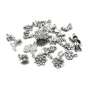 19XTibetan ChristmasTree Snowflake Charm Pendant Diy Necklace Bracelet CraftD Gw