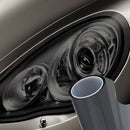 Gloss Light Black Smoke Vinyl Film Tint 16" x 60" Headlight Taillight Wrap Cover