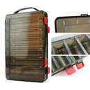 Storage Double Sided Bails Hooks Transparent Cover Fishing Tackle Box Sport