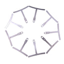 Set of 9 Luthier tools Understring radius gauge for guitar and bass setup A Bj
