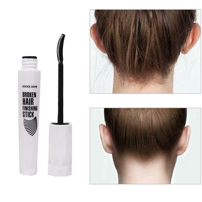 Broken Hair Finishing Stick Natural Plants Long Lasting Anti-Frizz Hair Brush