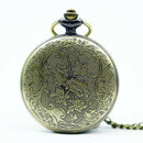 Large quartz pocket watch classical design tractor pocket watch surrounding Q9N3