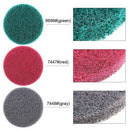 16Pcs 5Inch 3 Different Color Scrubbing Pads Drill Powered Brush Tile Scrub Z9B2