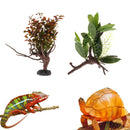 2Pcs Aquarium Reptile Turtle Frogs Rainforest Habitat Kit Artificial Plant