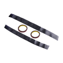 Carbon Fiber Rubber Rear Bumper Guard Protector Cover Sill Plat Trunk Strip Trim