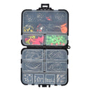 205pcs Fishing Accessories Kit Lead Head Hooks Fishing Swivels Fish Tackle Tool