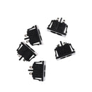 5Pcs AC250V 2.5A IEC320 C8 Male 2 Pins Power Inlet Socket Panel Embedded ME