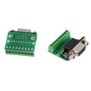 DB9 Male Adapter RS232 Serial To Terminal Solderless Board Female Connector