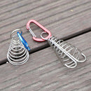 Adjustable Octopus Tent Pegs Stakes Deck Anchor w/ Carabiner Cord Adjuster