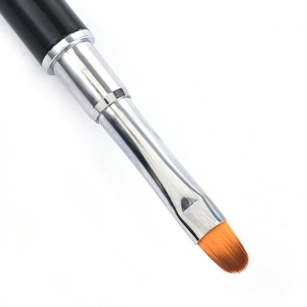 Nail Brush Pen Dual-ended Slice Shape Tool LED UV Poly Gel Manicure Set