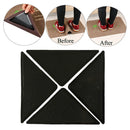 Rug Gripper, 4Pcs Double Sided Anti Curling Non Slip Reusable Rug Pad, Washable