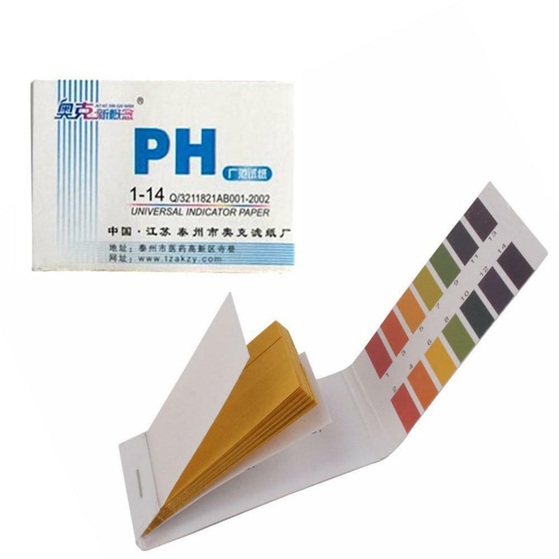 80x 1-14PH Tester Dipping Strips Aquarium Fish Tank Test Kit Acidity Alkali H2W7