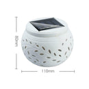 LED Ceramic Stone Solar Powered Light Table Garden Outdoor Lamp Ceramics