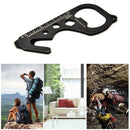 6 in 1Outdoor Multifunction EDC Card Opener Keychain Survival Camping Multi-Tool
