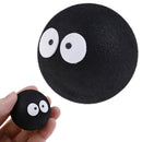 1x Black Face Coal Briquettes Ball Car Antenna Pen Topper Aerial Ball Decor  OZ