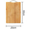 Kitchen Cutting Rectangular Bamboo Cutting Cutting Board Large Thick Wood K U4U6