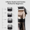 Professional Cordless Hair Clipper Beard Shaver Hair Cutting Kit Ceramic Head