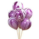 10pcs 12inch New Christmas Marble Agate Latex Balloon Marblezided Wedding P