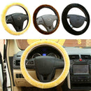 DIY Car Winter Warm Soft Plush Furry Elastic Steering Cover Protector Wheel W6L0