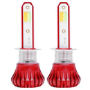 1 Pair Car Motorcycle 3000K 6000K 8000K COB LED Fog Lamp Tail Light Bulbs