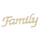 Natural Family Wooden Craft Cutout Wooden Pieces Embellishment Cardmaking