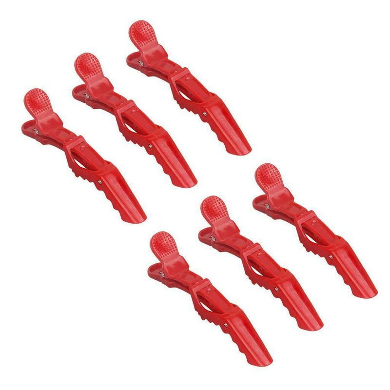 6PCS Plastic Makeup Styling Clips Cutting Alligator Clips Barrettes No Trace