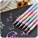 1pc 6 colors cute gel pens Markers for Office Novelty Ink Pen chalk Student Gift