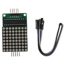 Seamless Cascadable Arduino PIC 8x8 LED 5.5V matrix Max7219 5 x Dupond Cabl