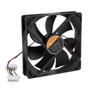 PC Brushless DC 4 Pin Connector 7 Blades 12V 12cm 120mm Cooling Fan O5H8