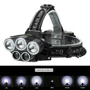 3xT6+2xXPE 1500LM 15W LED Headlamp Rechargeable Head Light Flashlight Torch