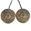 Tibetan Yoga Meditation Cymbals Bell - Dragon Embossed