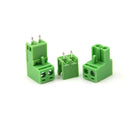 10pairs AC 300V 10A 5.08mm Pitch 2 Pin Screw Pluggable Terminal Block Green LJ