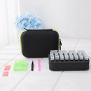 20 Grids Divided Diamond Painting Storage Box DIY Cross Stitch Tool (Green)