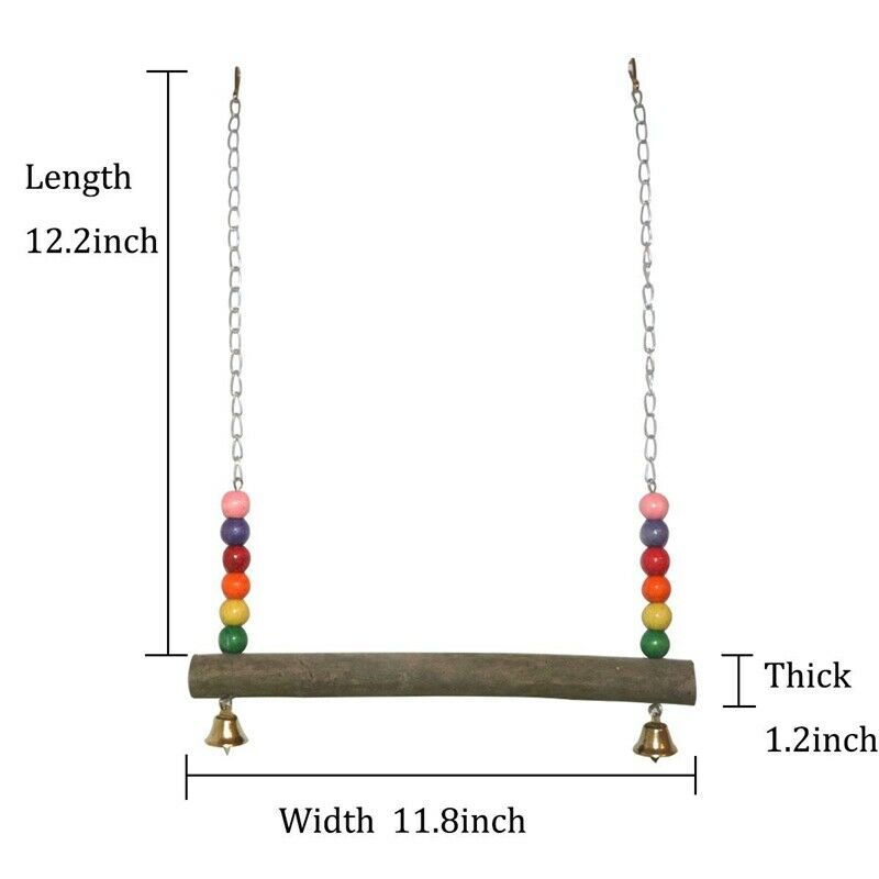 Chicken Swing Wooden Colorful Chicken Toys For Hens Bird Parrot Trainning L F3P4