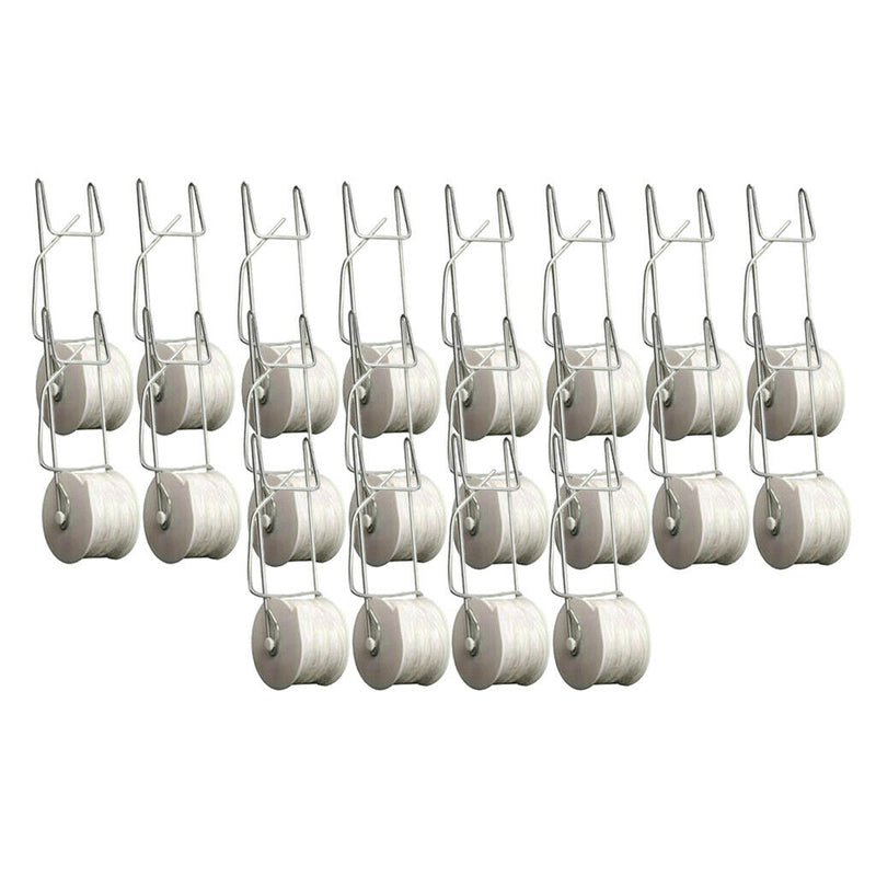 16Pack Tomato Hooks Vegetable Support Clips For Planting with 15m/49ft Rope