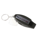 4 In 1 Outdoor Survival Whistle Compass Magnifying Thermometer & Keychain EDC
