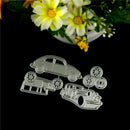 4pcs Classic Cars Metal Cutting Dies For DIY Scrapbooking Album Paper Cards LJ