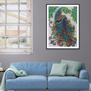 5D DIY Special Shaped Diamond Painting Peafowl Cross Stitch Craft Kit Decor