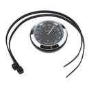 Motorcycle Bike Dial Clock Watch Thermometer Hygrometer Hygrometer - Black