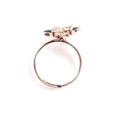 6x Fashion Handmade Adjustable Kids Cute Crystal Rings Children Jewelry Gift ME