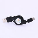 28.3'' Retractable USB-C 3.1 Type C Male to USB A Male Charge Sync Data Cable