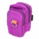 Double Zipper Wrist Bag Arm Mobile Phone Key Package Coin Purse Bag Purple