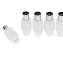 10pcs RF Male Connector Plug Adapter for Coaxial Coax Cable TV Aerial
