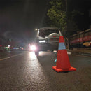 Reflective Cone 60Cm Warning Reflective Cone Traffic Movement Retractable C F6O7